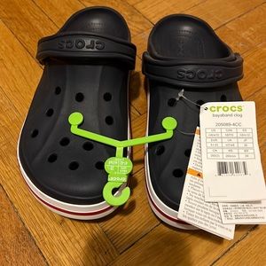 NEW WITH TAGS Crocs Bayaband Clog m8/w10